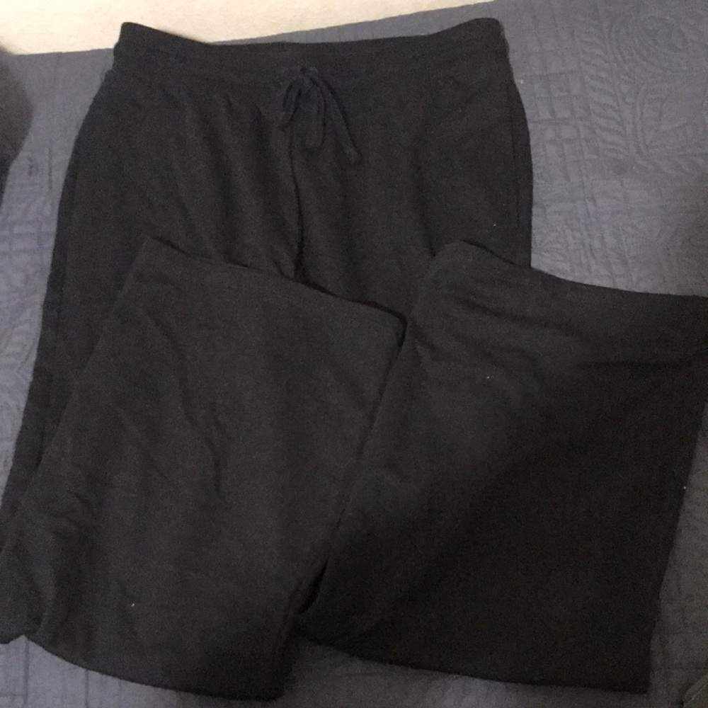 Black Flared stretchy sweatpants